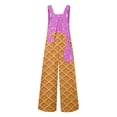 thumbnail image 5 of Toddler Kids Girls Boys Ice Cream Rompers Fashion Casual Loose Fit Long Sleeve Romper With Pockets And Ice Print Jumpsuit Cute Outfits 9-10 Years, 5 of 5