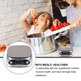 thumbnail image 2 of 1PC 5kg/0.1g Rechargeable Kitchen Scale Stainless Steel Accuracy LCD Display Digital Scale Measurement Tool (Silver), 2 of 8