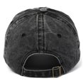 thumbnail image 6 of Byfri Black Halloween Ghost Embroidered Baseball Hat 56-62cm Adjustable Washed Cotton Dad Cap, 6 of 7