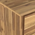 thumbnail image 4 of Lowry 39 inch Wide Solid Acacia Wood Modern Industrial Medium Storage Cabinet in Distressed Golden Wheat, 4 of 7