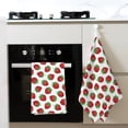 thumbnail image 4 of Sikiie Hand Drawn Strawberry Waffle Weave Kitchen Dish Cloth,Super Absorbent Kitchen Dish Towels 16*26 Inches for Dish Rags Washing Dishes, Drying Dishes, 4 of 7