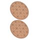 thumbnail image 4 of Posavasos de corcho, diseño de seguridad, práctico, brillante, grueso, estilo rústico, decoración de madera para cocinas, 2 uds., 4 of 8