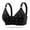 Black, variant on Jacenvly Bralettes for Women Plus Size Print Soft Comfortable Women Bras Woman'S Plus Size Wire Free Push up Bra Underwear Black
