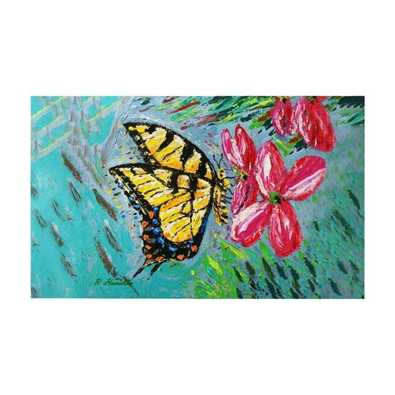 Betsy Drake DM1357G 30 x 50 in. Palette Tiger Swallowtail Door Mat