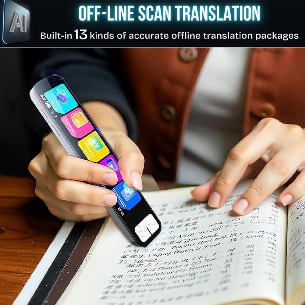Pen Gpt, Chat Gpt Pen, Ai Scanning Smart Pens, Ai Pens, Instant Answers, Offline Translation, Multipurpose Translation Device for Math, History More, Text Scanner 150 Languages