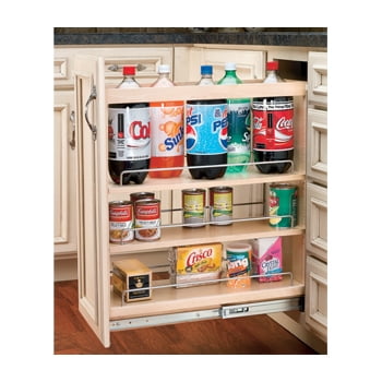 Rev A Shelf Base Cabinet Pullout Organizer With Food Adjustable