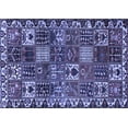 thumbnail image 1 of Ahgly Company Machine Washable Indoor Rectangle Persian Blue Traditional Area Rugs, 4' x 6', 1 of 4