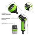 thumbnail image 2 of RainPoint Garden Hose Nozzle Thumb Control Detachable Water Nozzle with 10 Spray Patterns for Watering Plants and Lawns, 2 of 7
