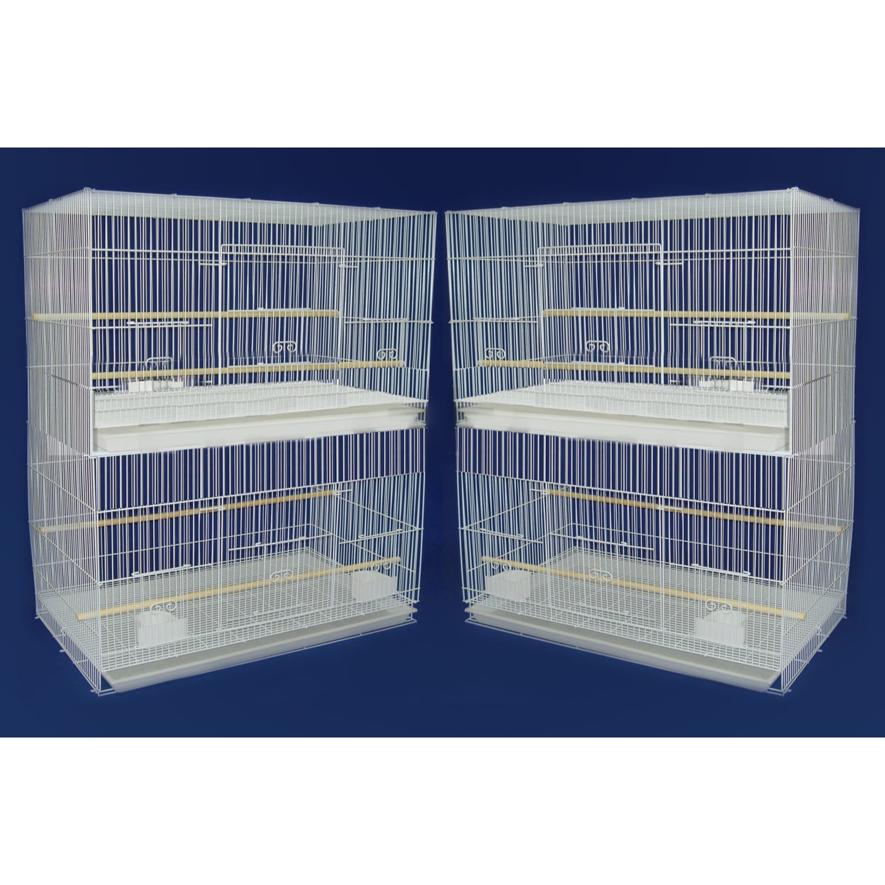 Ymlgroup Lot of 4 Medium Breeding Cages, White