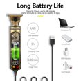 thumbnail image 4 of Máquina para cortar cabello eléctrica 2022 T9 Usb, cortadora de cabello para hombre, afeitadora para hombres, barbero, recortadora de barba profesional, maquinilla de afeitar, barba, 11,11 Feliz Sencillez, 4 of 5