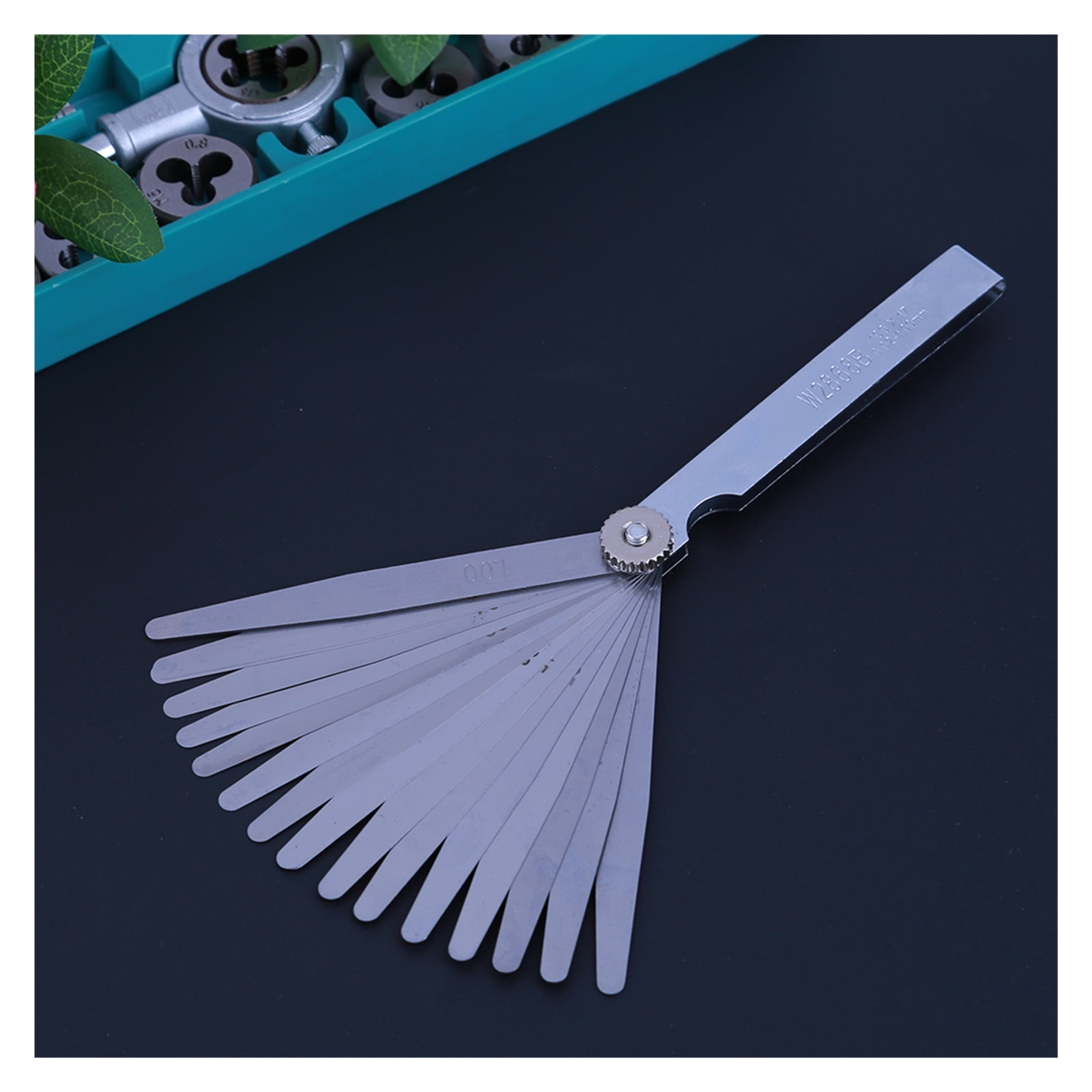 0.02-1mm 17 Blade Thickness Gap Metric Filler Feeler Gauge Measure Tool ,Easy to Use