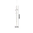 thumbnail image 2 of Christmas Crystal Icicle Ornament, Clear Beaded Hanging Pendant with Silver Accents, Elegant Sparkling Drop Decor for Xmas Tree Window Home Party, 2 of 3