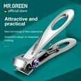 thumbnail image 2 of MR.GREEN Nail Clippers Wide Jaw Opening Stainless Steel Fingernail Clipper Thick Hard Toenail Cutter Manicure Scissors Tools (Nail Clipper (Large), 2 of 6