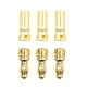 thumbnail image 4 of BRIGHTFUFU 10 pares de enchufes macho y hembra duraderos de 3,5 mm, conectores tipo banana bala chapados para DIY RC Drone batería ESC Motor (dorado), 4 of 7