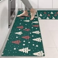 thumbnail image 2 of Kitchen Rugs Sets Of 2,Dark Green Christmas Tree Pattern Anti Fatigue Kitchen Mat Rugs Non Slip Washable,Decorative Kitchen Floor Mats for Kitchen,Sink,Laundry,17"X47", 2 of 5
