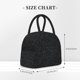 thumbnail image 2 of Easygdp Black Glitter Bolsa de Almuerzo Insulada Grande, Forro de Aluminio, Diseño Espacioso, a Prueba de Fugas, Ideal para Trabajo, Picnics, Viajes y Actividades al Aire Libre, 2 of 6