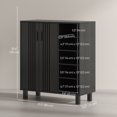thumbnail image 3 of HOMCOM Shoe Cabinet with 5-tier Open Shelves for 17 Pairs Black, 3 of 10
