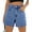 Blue, variant on Summer High Waist Women Casual Jeans Denim Pants Shorts