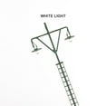 thumbnail image 4 of Inteprter Modelo de luz ferroviaria, modos de luz blanca cálida, miniposte LED en miniatura para patio, lámparas de parque de cabezales, decoraciones Artesanía Verde (luz blanca) Inteprter HA064534-03, 4 of 6
