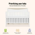 thumbnail image 3 of Dream On Me Emerson Convertible Crib, White & Vintage White Oak, 3 of 7