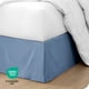 thumbnail image 5 of Faldón de Cama Cepillado Doble Bare Home Colección Premium 1800 Caída de 15 Pulgadas Tamaño Queen Azul Corona, 5 of 5