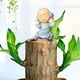 thumbnail image 1 of Figura de Resina de Monje Zen Marrón, Adorno Pequeño de Escritorio | Bonita Decoración de Mesa En Miniatura | Decoración para La Mesa de Té En Casa o En La Oficina | Alivio Del Estrés | Regalo de Ate, 1 of 6