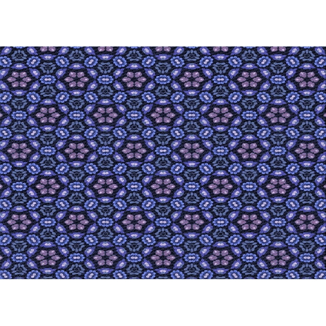 Ahgly Tapis Rectangulaire Lavable en Machine Intérieur Transitionnel Bleu Nuit, 5 Pieds x 7 Pieds