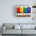 thumbnail image 2 of Trademark Fine Art  Daniel Patrick Kessler   Rainbow Cats Canvas Wall Art - 14x19, 2 of 4