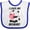 White and Royal, variant on Inktastic I Love My Mommy with Panda Illustration Boys or Girls Baby Bib