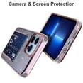 thumbnail image 6 of Dteck Bling Case for iPhone 14 Pro 6.1 inch,Shockproof Card Holder Pocket Case Glitter Silicone TPU Slim Back Cover,Pink, 6 of 9
