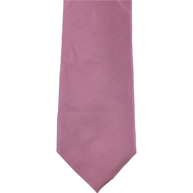 Alfani Cravate Auto-Nouée en Soie Unie pour Homme, Rose, Taille Unique