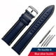thumbnail image 3 of Correa de reloj de cuero genuino para Breitling Heuer Tudor Seiko Omega para hombres y mujeres, 20 mm, 22 mm, 24 mm, pulsera de reloj marrón y azul, 3 of 5