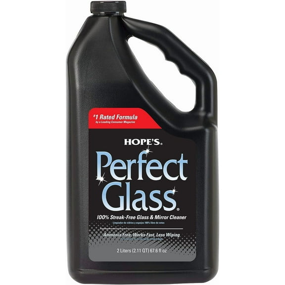 Perfect Glass Cleaner Spray Refill, Streak-Free, Ammonia-Free Window, Mirror, Screen, Tinted Glass, and Shower Door Cleaner, Indoor and Outdoor Glass Surfaces, 67.6 Ounce, Pack of 1