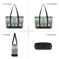 thumbnail image 6 of FORMRS Canvas Laptop Tote Bag for Women with 15.6" Computer Compartments Shoulder Handbag, Blue Blossom, 6 of 7