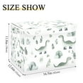 thumbnail image 5 of Yayeee Collapsible Cube Storage Bin with Lid Fabric Closet Decorative Basket with Handles, Green Dinosaur Pattern, 5 of 7