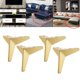 thumbnail image 5 of 4 piezas de muebles triangulares de resistencia patas de sofá patas de silla patas de repuesto patas de pequeña escritorio de silla, Oro 13cm Macarena Patas del gabinete del sofá, 5 of 8