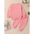 thumbnail image 3 of Suealasg Newborn Girl Valentine's Day Outfits 2Pcs Baby Girl Clothes Set Crew Neck Long Sleeve Heart Embroidery Sweatshirts Long Pants 3 6 9 12 18 24 Months Infant Girls Autumn Clothing, 3 of 9
