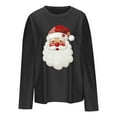 thumbnail image 4 of UQJfacai Christmas Sweatshirts for Women Christmas Tree Print Crewneck Sweater Ribbed Loose Fit Long Sleeve Xmas Holiday Pullover Tops, 4 of 4
