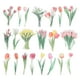 thumbnail image 1 of Calcomanías de flores de tulipán de vinilo transparentes, calcomanías de flores claras de PET, 40 hojas rosas, 1 of 6