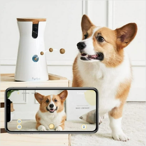 Furbo Dog Camera Treat Tossing, Full HD Wifi Pet Camera and 2-Way