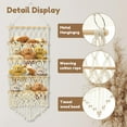 thumbnail image 2 of pitrice Stuffed Toy Storage Net 4-Layer Bohemian Style Wall Organizer Stuffed Toy Storage Hammock 4-Layer D, 2 of 6