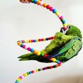 thumbnail image 3 of Cheers Multicolor Wood Beads Parrot Bouncing Cage Toy Bird Spiral Ladder Parakeet Toy, 3 of 6