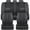 Charcoal Black, variant on Motor Trend Straight-Line Performance Seat Covers for Car Truck Van SUV Auto - Polyester Seat Protector, Gray