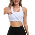 thumbnail image 7 of Attraco Women Sports Tops Workout Crop Top with Built in Bra U Neck Ribbed Seamless Yoga Tank Tight Fit, 7 of 7