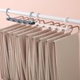 thumbnail image 3 of Shisuyan Multifunctional Pants Hanger Multi-Layer Design Stainless Steel 1Pcs 12.6x11.6in, 3 of 8