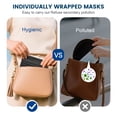 thumbnail image 5 of Adult Face Masks, Disposable 50 Pack, Individually Wrapped for On-the-Go Convenience, Breathable Comfortable Fit, 5-Layer Design, 5 of 7