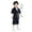 Black, variant on Toddler Boys 3 Piece Suit Set with Necklace Long Sleeve Buttons Blazer Suit Classic Fit Formal Dress Outfits Set Black 18-24 Months