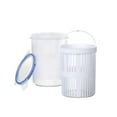 thumbnail image 4 of Pickle Jar With Strainer Insert Bucket Of Pickles Dishwasher Safe Eco-Friendly Silicone Multifunctional Food Container(3.35*5.12In), 4 of 13