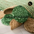 thumbnail image 5 of Jaipur Art And Craft Scalloped Jute Cotton Area Rug Hand Braided Eco Friendly Carpet (3x8 Sq ft), 5 of 6
