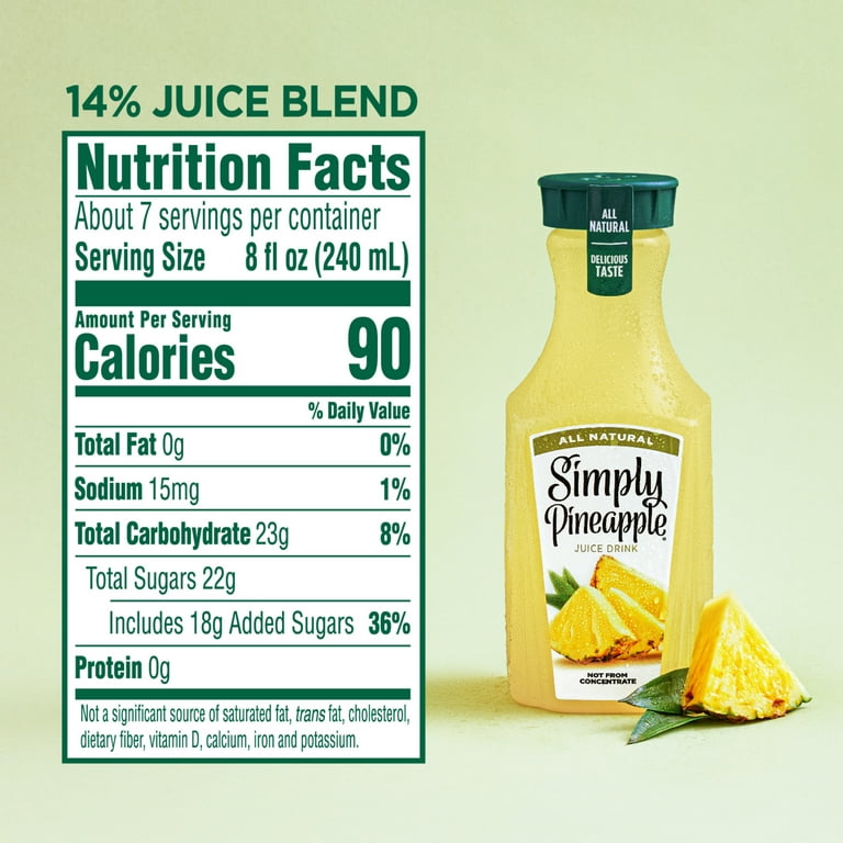 Simply Pineapple Juice Drink - 52 Fl Oz : Target